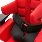 כיסא Baffin neoSIT אדום תקריב חגורות בטן תמונה 6 מתוך 9
